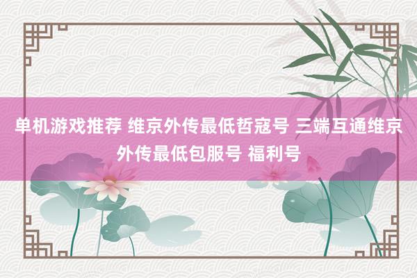 单机游戏推荐 维京外传最低哲寇号 三端互通维京外传最低包服号 福利号