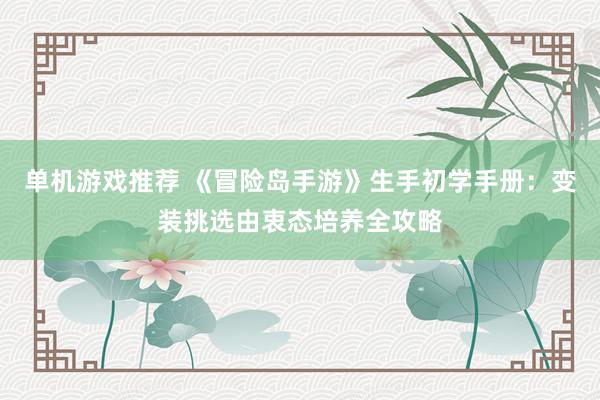 单机游戏推荐 《冒险岛手游》生手初学手册：变装挑选由衷态培养全攻略